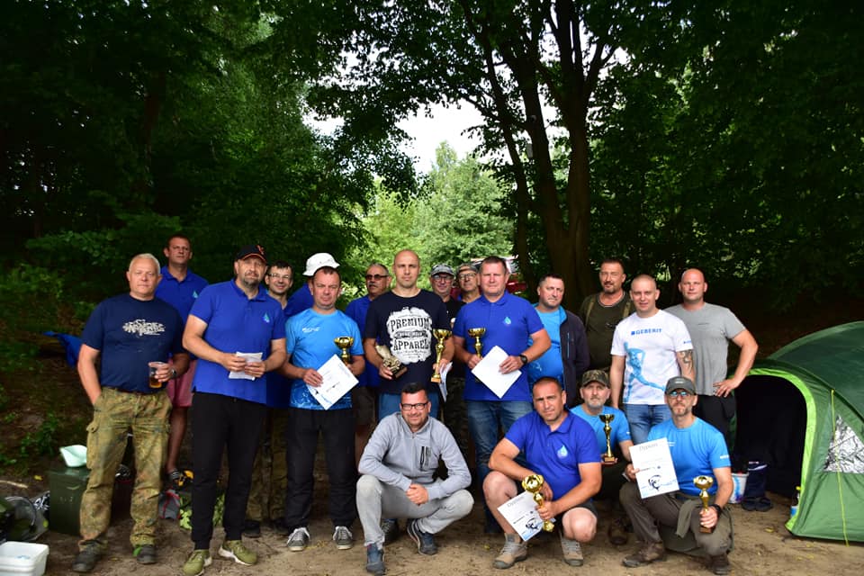 Kolskie wodociągi obroniły Puchar w intgracyjnych zawodach wędkarskich Geberit Vs MZWiK.